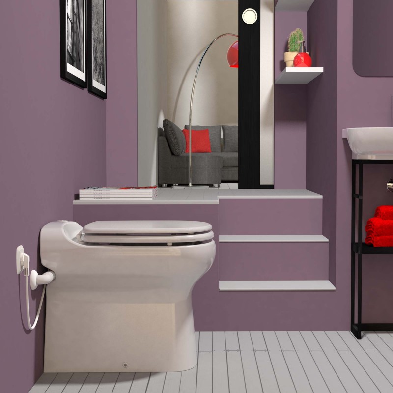 SFA sanibroyeur sanicompact elite toilet avec broyeur dans salle de bains SFA sanibroyeur sanicompact elite toilet avec broyeur dans salle de bains